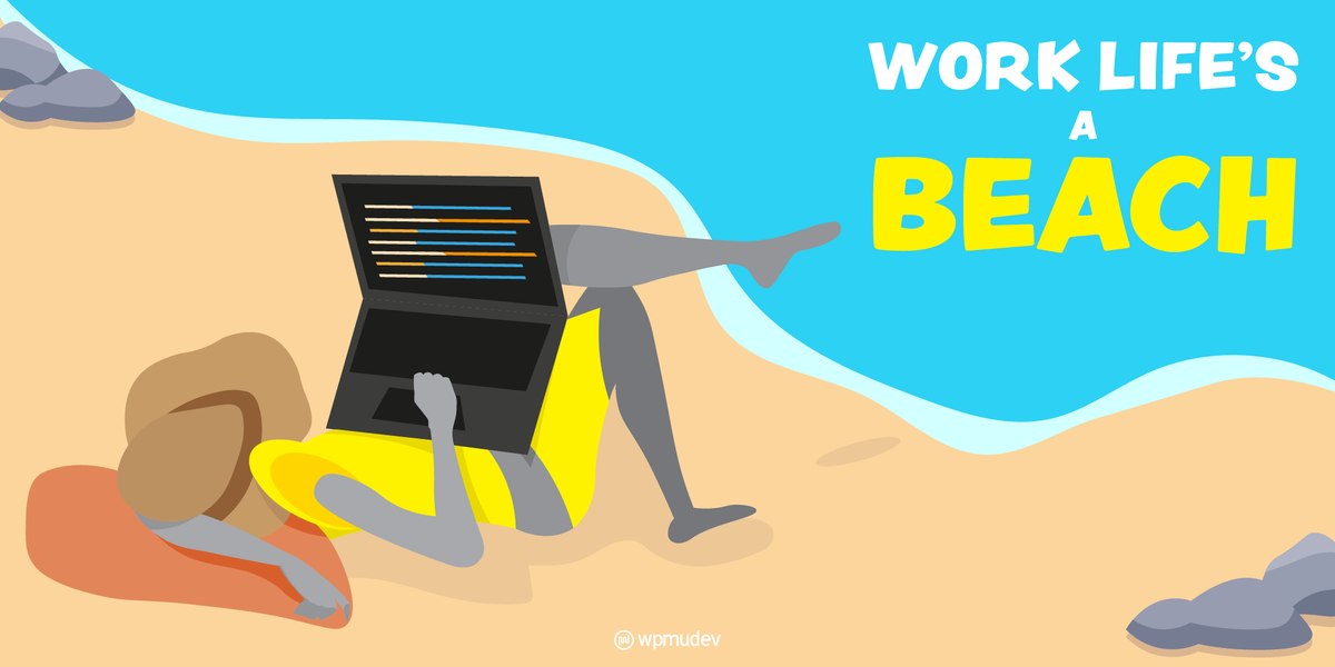 wpmudev's tweet photo. *Actually working at the beach not recommended.

But at least you have the option right? 🌊

Join our team 👉 https://t.co/HseiAbtN9J

100% Remote. Worldwide. 🌎

#wordpressjob #remotework #remotejobs https://t.co/GRSQ0RCh6B
