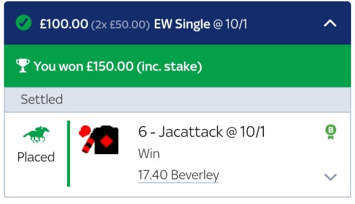 ODDSbible's tweet photo. So close! 😱

Jacattack comes second meaning the bet returns £150 🤑  

Congratulations to @Hartley86 who wins the money, please DM us your details! 🙌 #ThanksGG https://t.co/Nhv0TXfpHC