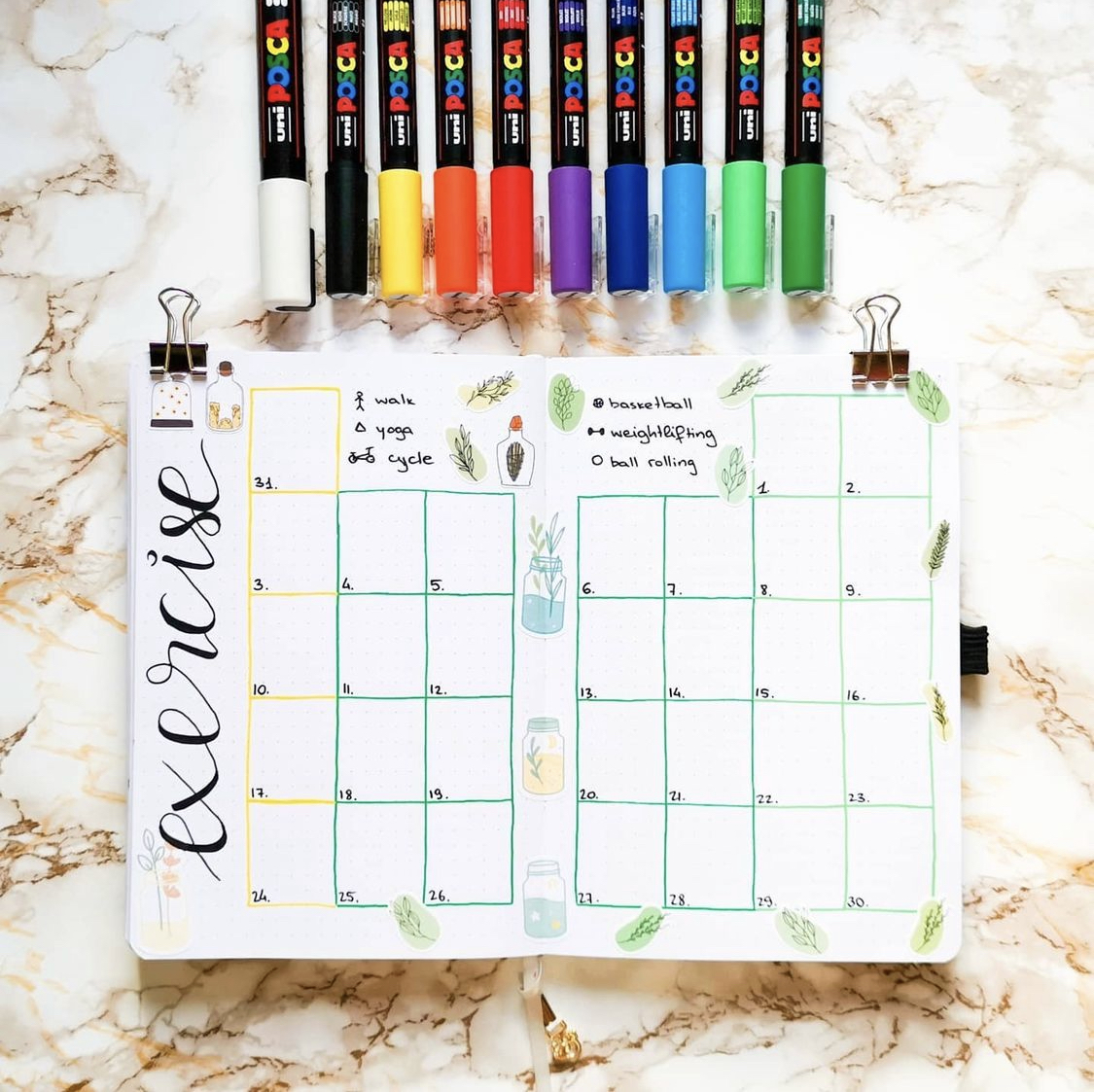 PoscaUSA's tweet photo. @katelovesjournaling showing us how to use POSCA to start a super fun exercise tracker.
#artistshare #artistoftheday #artistic_nation #artcommunity #artistfound #shareart #shareartwork #supportartists #diy #posca #poscapens #exercise #bulletjournal #moveyourbody #exerciseroutine https://t.co/zKmMt0kdWt