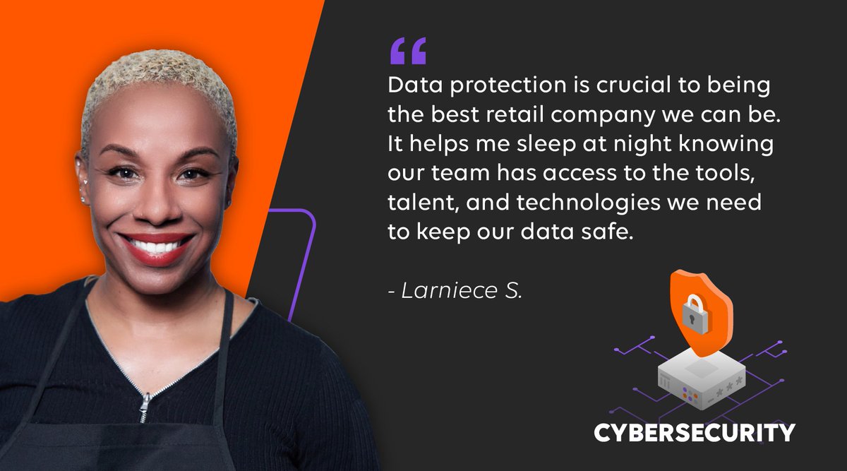 Home Depot Careers (@homedepotcareer) on Twitter photo Our cybersecurity associates create solutions that protect our customers and company from digital threats. Larniece, a military veteran and cybersecurity manager, leads her team with the latest innovations in data protection. Join our team: thd.co/2V3zzQm #CyberSecurity Our cybersecurity associates create solutions that protect our customers and company from digital threats. Larniece, a military veteran and cybersecurity manager, leads her team with the latest innovations in data protection. Join our team: thd.co/2V3zzQm #CyberSecurity