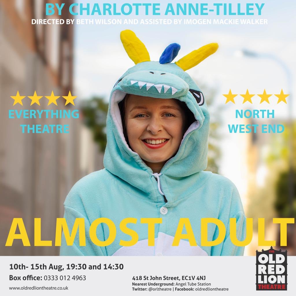 LyleProds's tweet photo. So excited to watch Almost Adult this week @ORLTheatre! It’s directed by @bethvdwilson who we know from Leeds, so it is set to be incredible 😍 expect comedy swiftly followed by raw vulnerability... it’s definitely our type of show! https://t.co/VzJztwcWRP