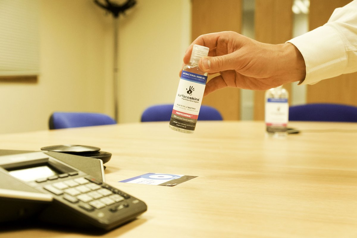 surfaceskins's tweet photo. Surfaceskins launches NEW High Grade Professional+ (70%) Antibacterial Hand Gel Bottles, (100ml). Manufactured in the UK with Aloe Vera. Supplied with "Mini Hygiene Station / Return to Location" stickers, to ensure they are returned for the next user. https://t.co/dY6C6FxM3L https://t.co/bWEAi3uC9Z