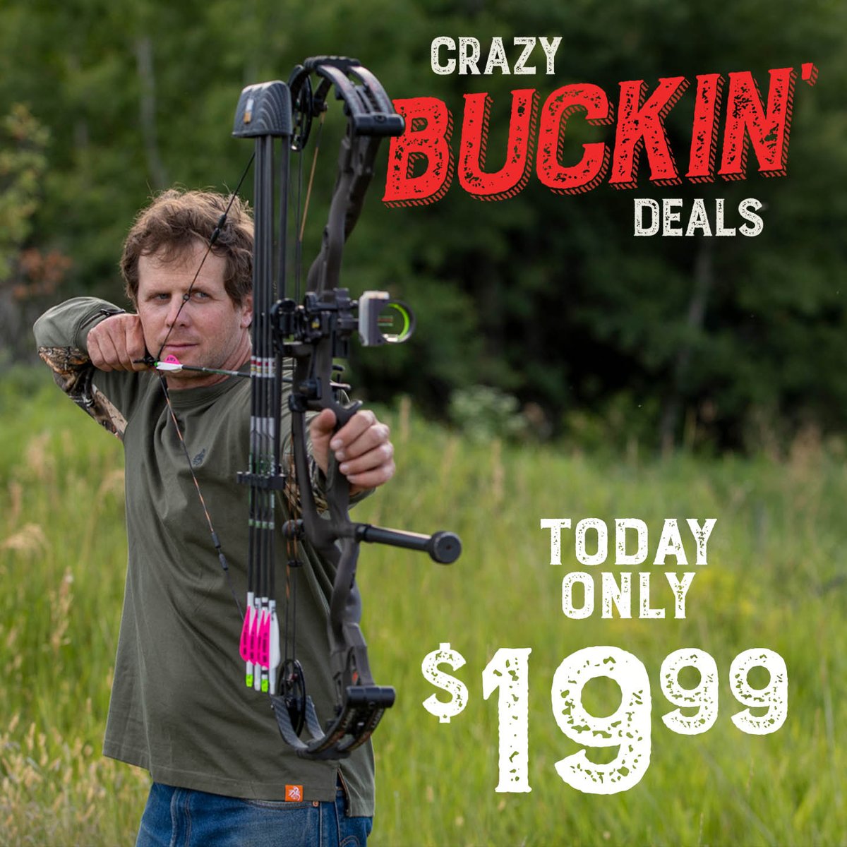 Don't Miss Out On Our Crazy Buckin' Daily Deals! Grab The Legendary Backcountry Long Sleeve Camo Tee Today For Only $19.99!
Shop Now: bit.ly/3jKYnFh