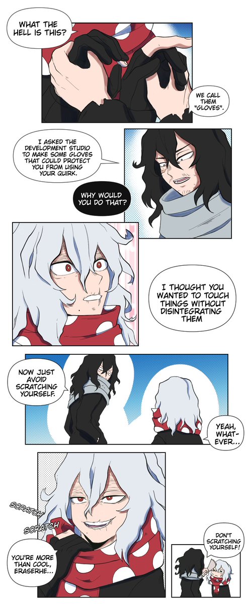 pancho_peecasso's tweet image. 🧤New gloves🧤

commission made for: @sh0utaeraser 

Shigaraki's scarf is a reference to another Horikoshi character.