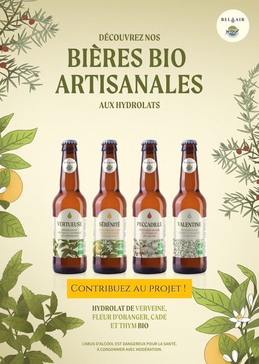 ENVIE DE DÉCOUVRIR NOS BIÈRES AROMATIQUES ?
Et oui ! C'est frais et c'est tout nouveau, nous vous présentons aujourd'hui notre nouvelle gamme de bières de dégustation aux hydrolats bio Bel Air ! 
C'est par ici : belair.bio/bieres 
#biereartisanale #eauxflorales