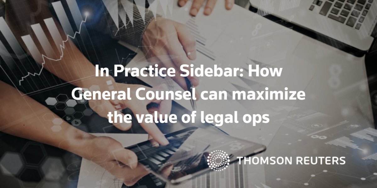 TRIExecutives's tweet image. In the #InPractice Sidebar, we learn 6 steps that general counsel can take to enable their legal operations team in the law department's journey towards operational excellence @Shell @thomsonreuters @AttyGinaJurva @wjjosten @ClientSmart_net tmsnrt.rs/3lRIxeP