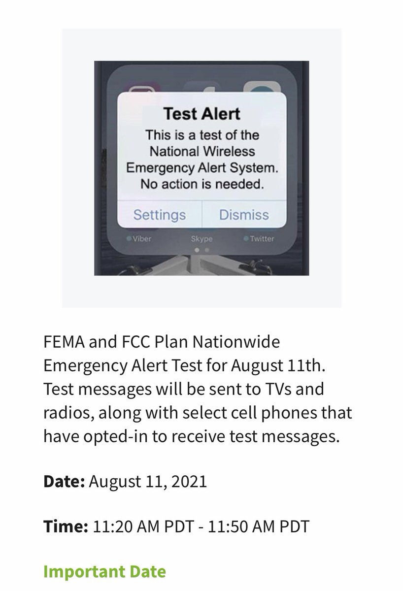 Tbrownsanjo's tweet image. Sharing is caring!  Happening today!  #TestAlert #FEMA