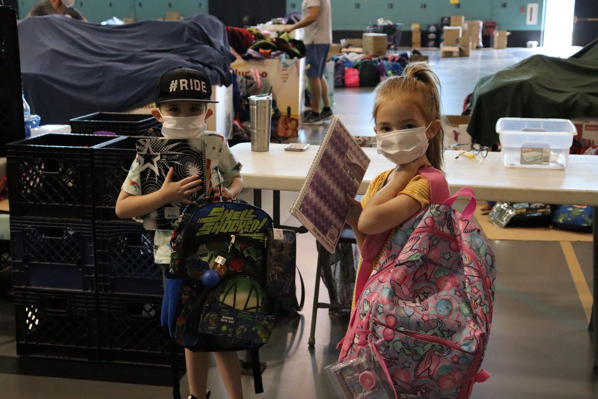 Our School Supply Distribution is off to a great start! Out appointments are full which means we're serving 5,000 kids. BUT we need your help! We still need 300 NEW backpacks - donate them to our dock by the end of the week &amp; help every student we serve start the year right!