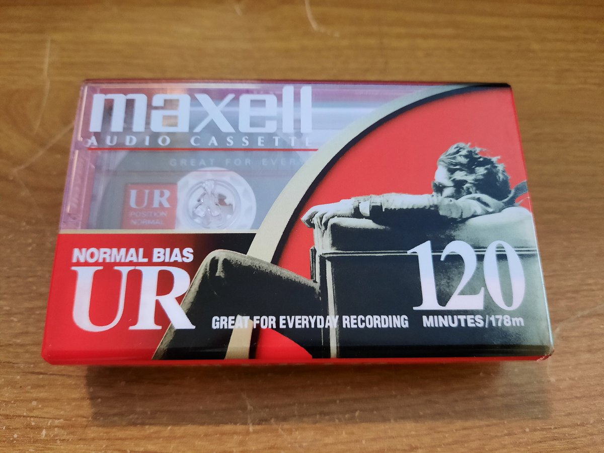 I found in the garage a Maxell #cassette #tape in its original wrap! #TapeCassette #Musicassette #CompactCassette #Cassette #OldTech #Technology