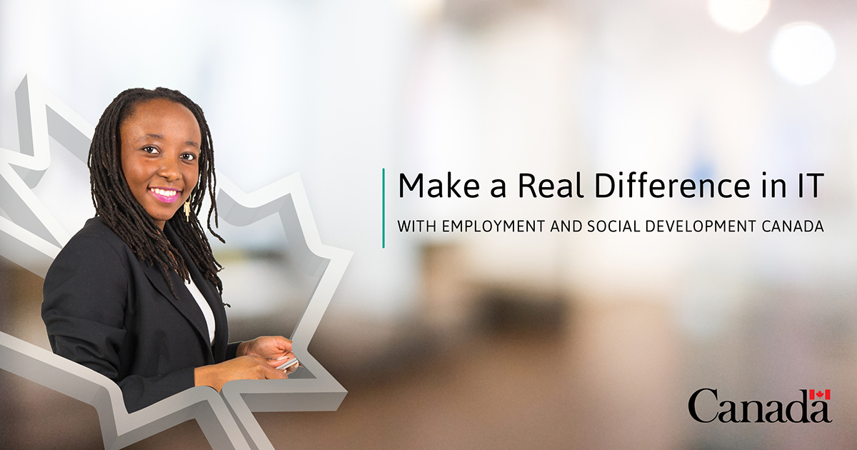 Job fair alert 🚨

We are looking for IT professionals interested in helping to transform service delivery to Canadians. Join us at the ESDC Virtual IT Job Fair on August 18, 2021:  bit.ly/3s55tbo. Space is limited. Register today!