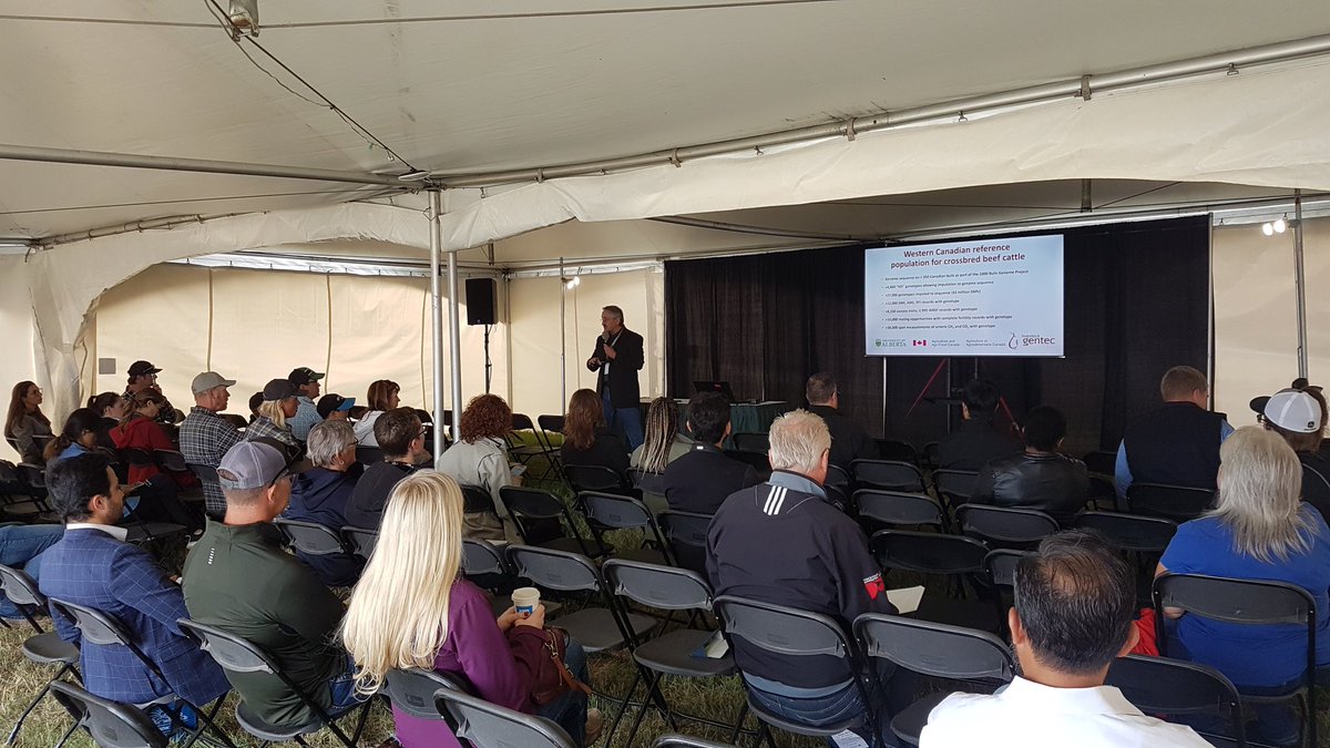 obiohadurunna's tweet photo. Dr. John Basarab discussing the use of #GenomicTools to improve important #BeefTraits #agsmart21 @OldsCollege @BeefResearch https://t.co/1IXZCXL4L3