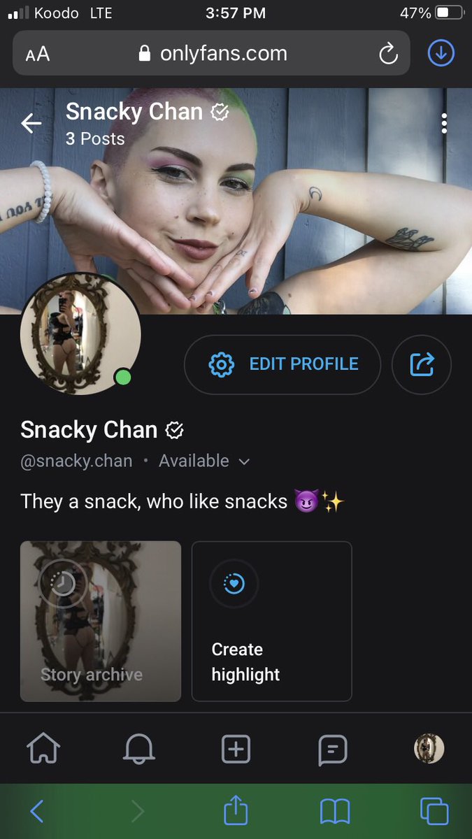 Fans only snacky chan Instagram Model