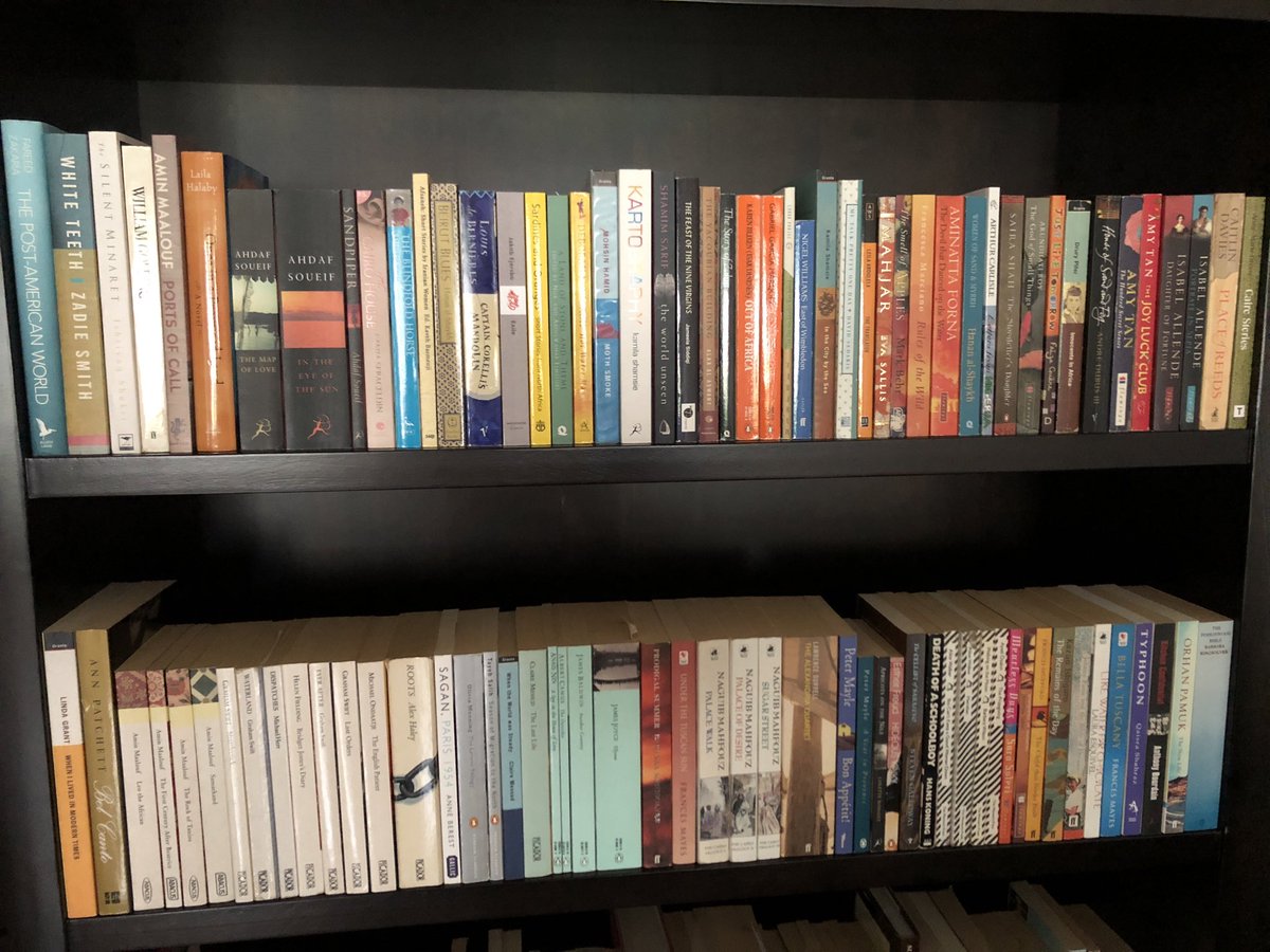 raziakkhan's tweet photo. My Southern Hemisphere bookshelves - books mainly from schooldays.
(The sun shines a lot more so dark wood is possible - everywhere is still bright and sunny in the tropics 😎) https://t.co/44el3YduHM