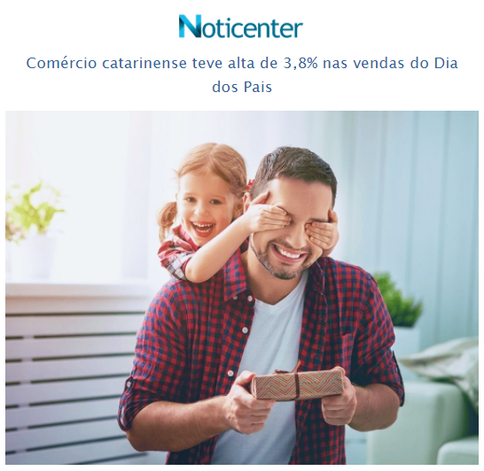 noticenter's tweet image. Comércio catarinense teve alta de 3,8% nas vendas do Dia dos Pais.

Saiba mais: ow.ly/42HE50FP9eg

#FCDLSC #diadospais #comercio #santacatarina #noticenter