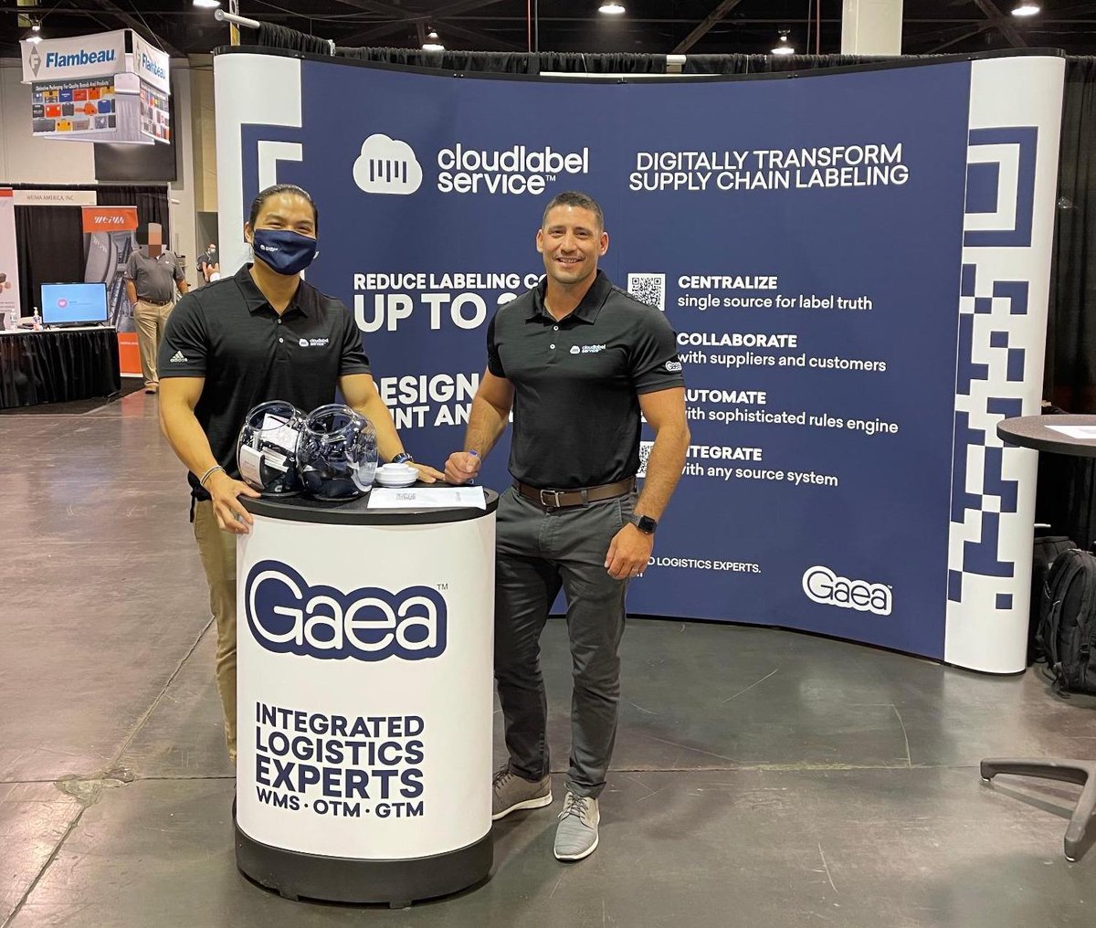 cloudlabelsvc's tweet image. Second day of the WestPack show! We were glad to see old friends and meet new people yesterday. If you haven’t, stop by our booth 5258 to review label management opportunities! Our supply chain experts will be happy to chat with you. #IMEWest #DiscoverEngineerBuild