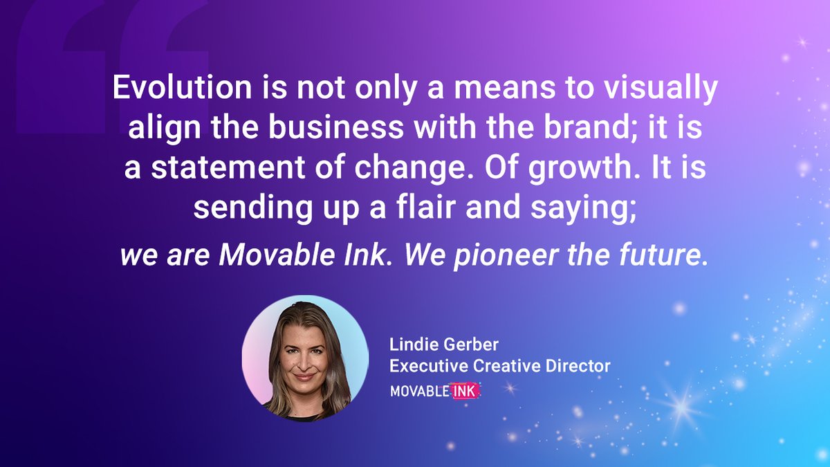 Ready to embrace the future while refusing to stay stagnant, Movable Ink is proud to share the evolution of our logo and website! <a href="/lindiegerber/">Lindie Gerber</a>, Movable Ink's Executive Creative Director, sheds light on Movable Ink's next chapter on the blog. 

Read here bit.ly/2VvfPWt