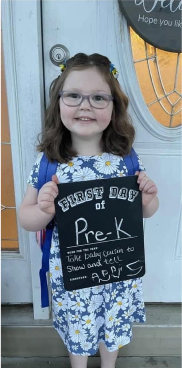 WVEducation's tweet photo. π βοΈ Do you have a student in Pre-K or Kindergarten this year? We love seeing our students' first day of school pictures! Post your photos and use the hashtag #BackToSchoolWV so we can share the good news! #WVEd https://t.co/oExFjllf4T
