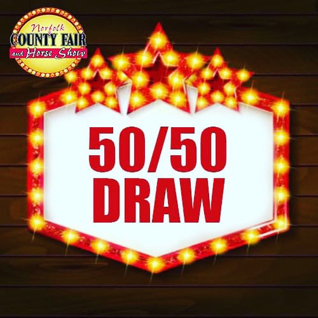 Support the Norfolk County Fair &amp; Horse Show by purchasing 50/50 tickets online! 

For tickets and info go to norfolkfairwin.ca

Must be 18 years old. Tickets must be purchased from within Ontario. Play Responsibly - Gambling Problem?
connexontario.ca 1-888-230-3505