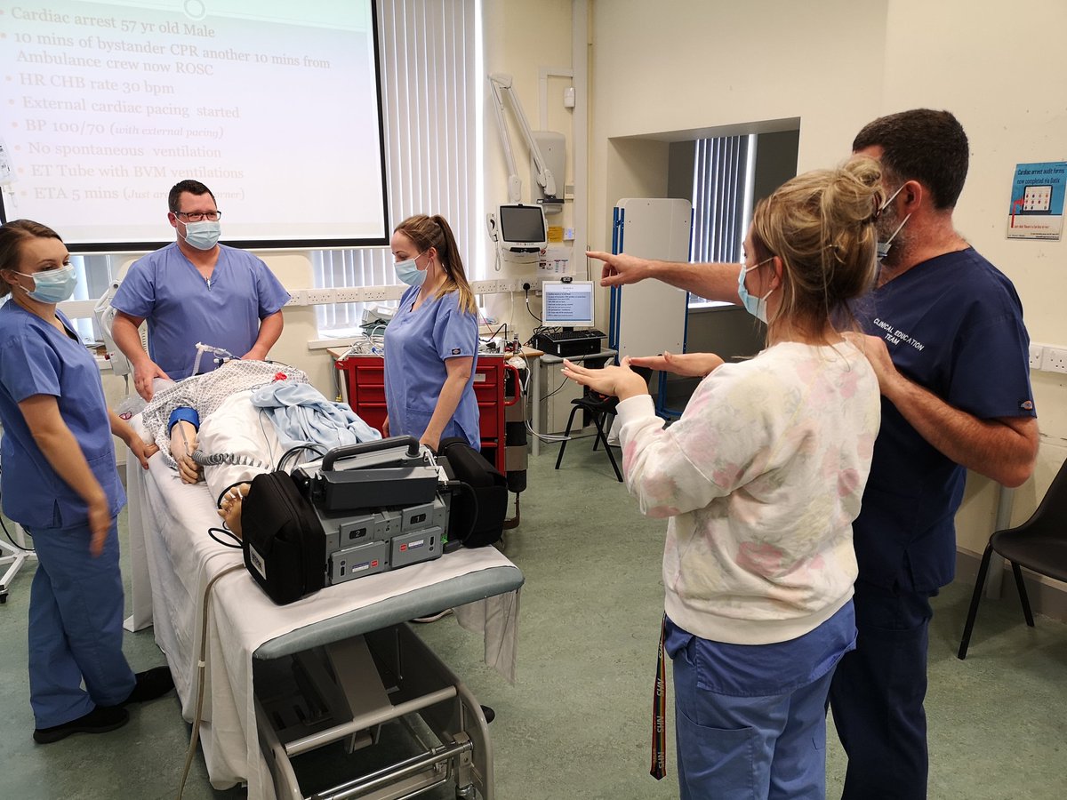 Today's training covering ILS, safe Defib, human factors, safe handover  and safer handling <a href="/Educc_elht/">ed/ucc@elht</a> <a href="/ELHT_DERI/">ELHT Directorate_Education, Research & Innovation</a> <a href="/garlapati_raj/">Raj Garlapati</a> <a href="/ELHT_NHS/">East Lancashire Hospitals NHS Trust 💙</a>