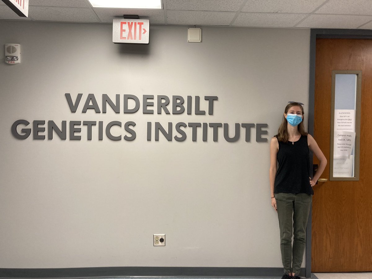 BiomedVandy's tweet photo. Good morning everyone!  My name is Becky Sale @BeckySale8 and I am a third year human genetics student in the lab of Eric Gamazon.  Excited to share my day with you all! https://t.co/gnGodJz4eA