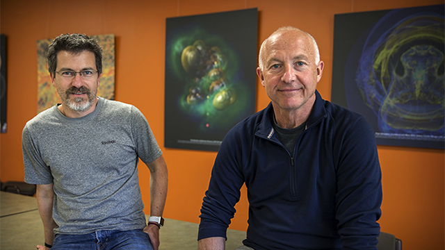 cmichSE's tweet photo. CMU physics faculty members Koblar Alan Jackson and Juan Peralta are using their new $5 million U.S Department of Energy grant to led a team of scientists in an effort to fix a long-standing problem in materials science. https://t.co/j3iwZfDTql #CmichSE #CmichPHY https://t.co/TybyYBBMnK