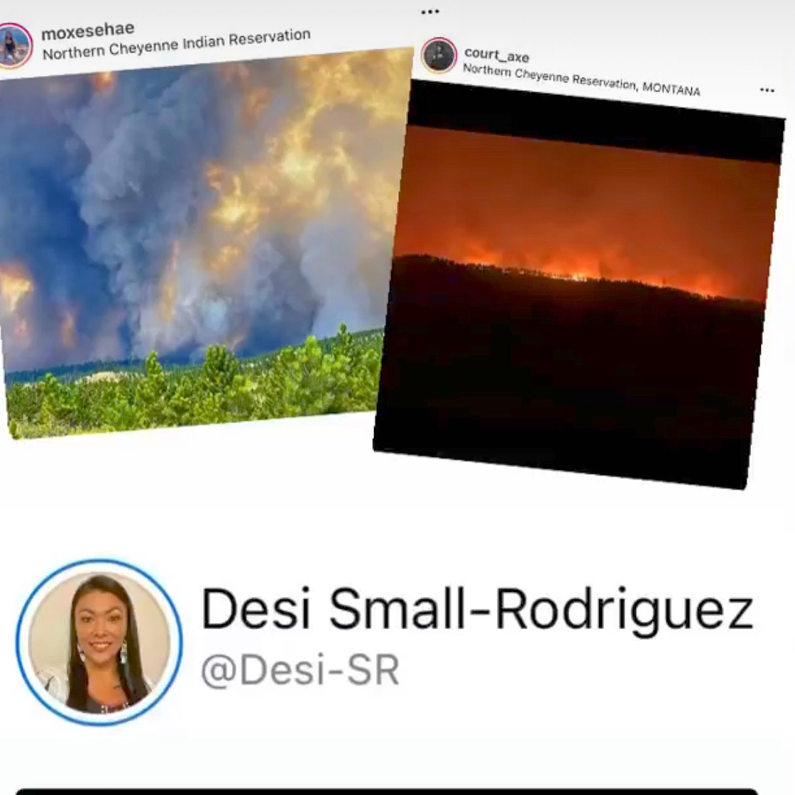 ‼️Mutual aid request‼️ My homelands, N. Cheyenne Reservation, are being devastated by forest fires on all sides. It will be 5 days at least until electricity is restored. I’m hustling to get generators, water, &amp; food for elders. Please Venmo donations if you can. Nea’eše.