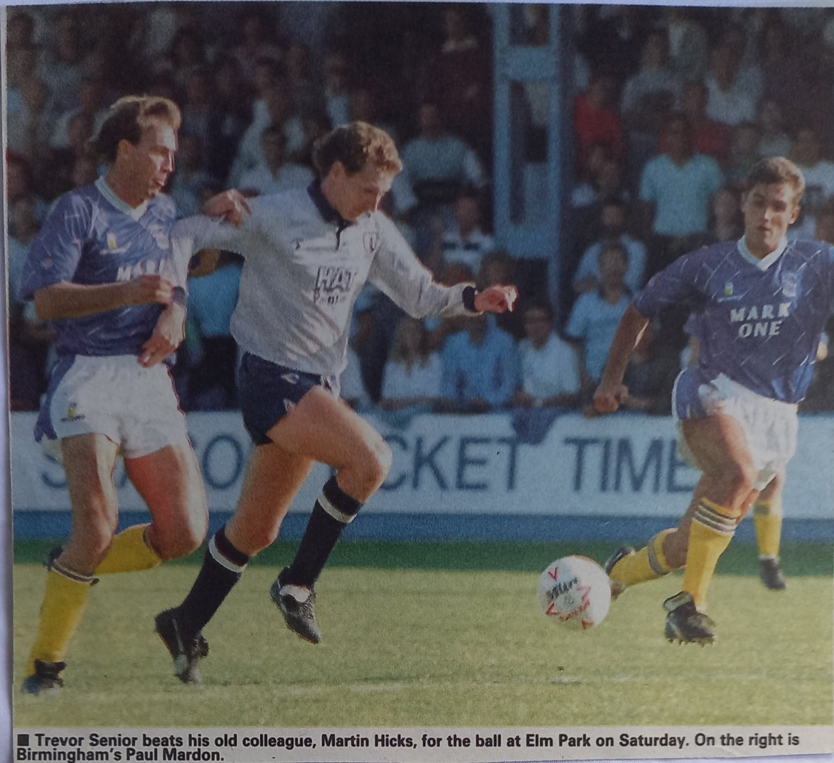 cribsie's tweet photo. Reading's record appearance maker Martin Hicks joined Birmingham in 1991 and faced his old club at Elm Park the same year #readingfc #royals150 https://t.co/CVoTX7wL7W