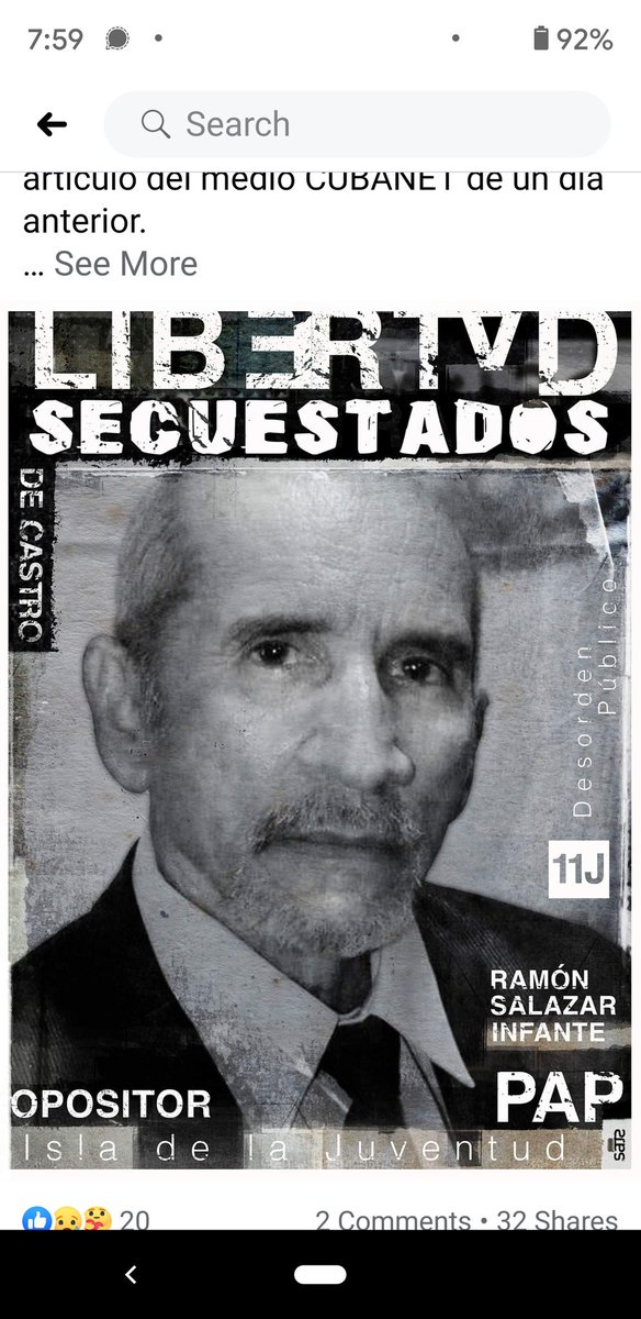 #LibertadParaRamón
Condenar y sancionar al castrismo NO es suficiente. La oposición y los #PresosDeCastro necesitan 1 contundente
#CompromisoDemocrático 
#NoNosDejenSolos 
#AbandonarlosEsUnCrimen
@MarcoRubioCuba @MarioDB 
@Santi_ABASCAL @monasterioR @hermanntertsch
@charanzova