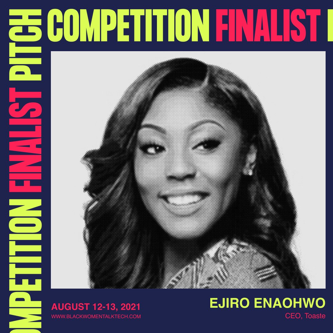 Meet our final 4 for the @esteelaudercompanies sponsored 2021 The Pitch🎤 competition! Watch these 4 lovely ladies pitch their business and win up to $50K in prizes💰🤑

<a href="/iam_EjiroE/">Ejiro Enaohwo</a> of Toaste
