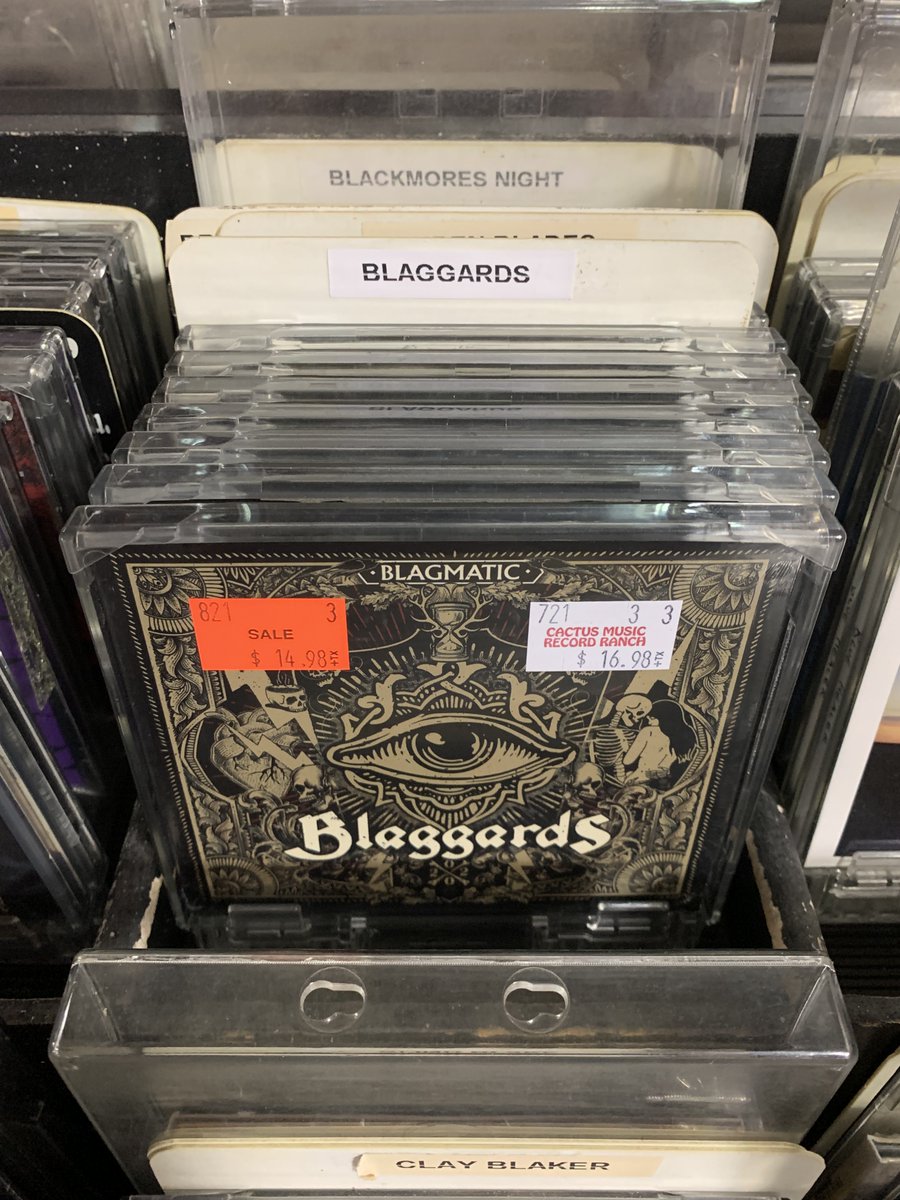 Blaggards's tweet photo. #BLAGMATIC is now available at Houston’s own @cactus_music! https://t.co/2izKkHoMw1