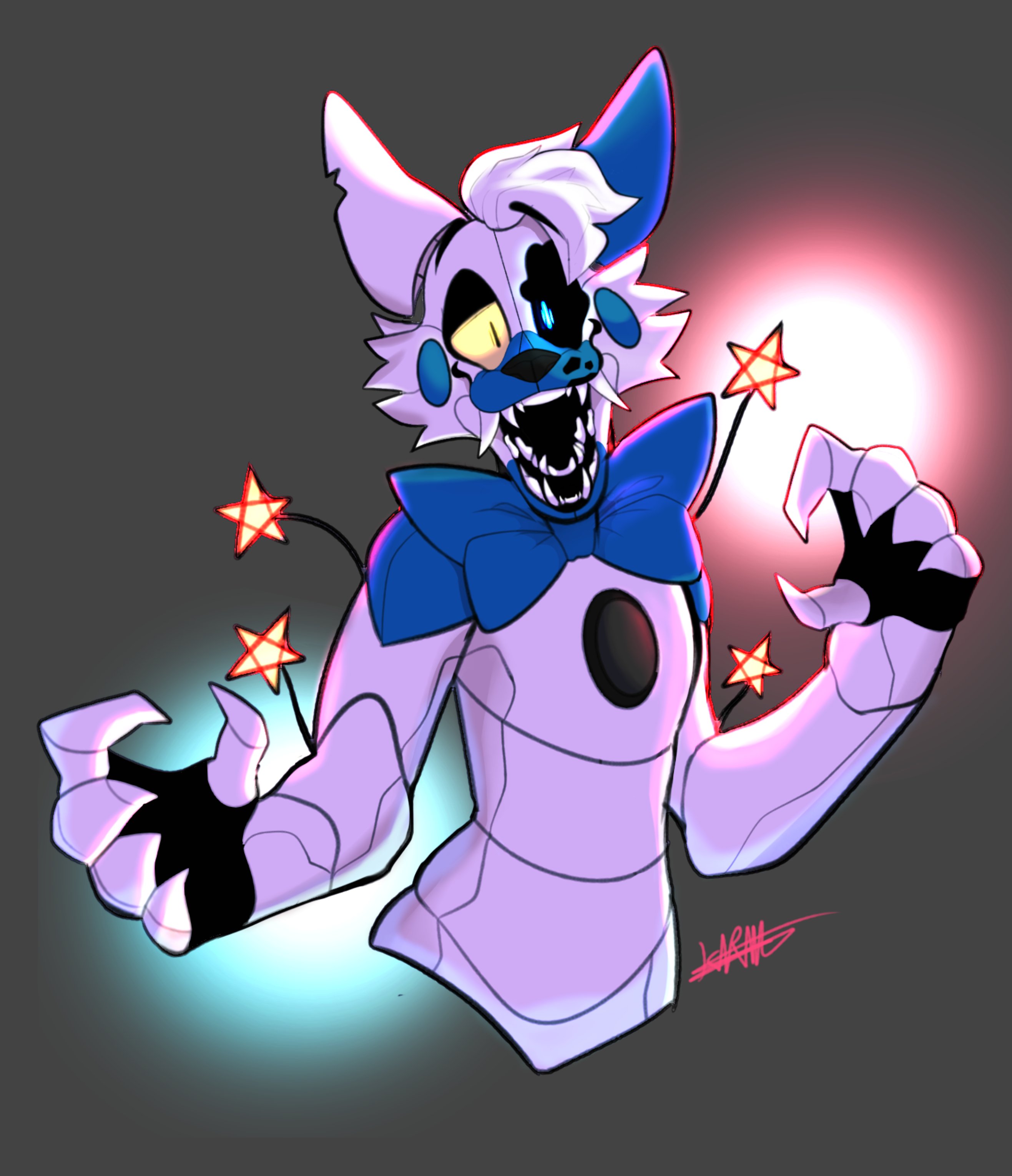 Pixilart - new oc funhouse lolbit by narpyfox-galaxy