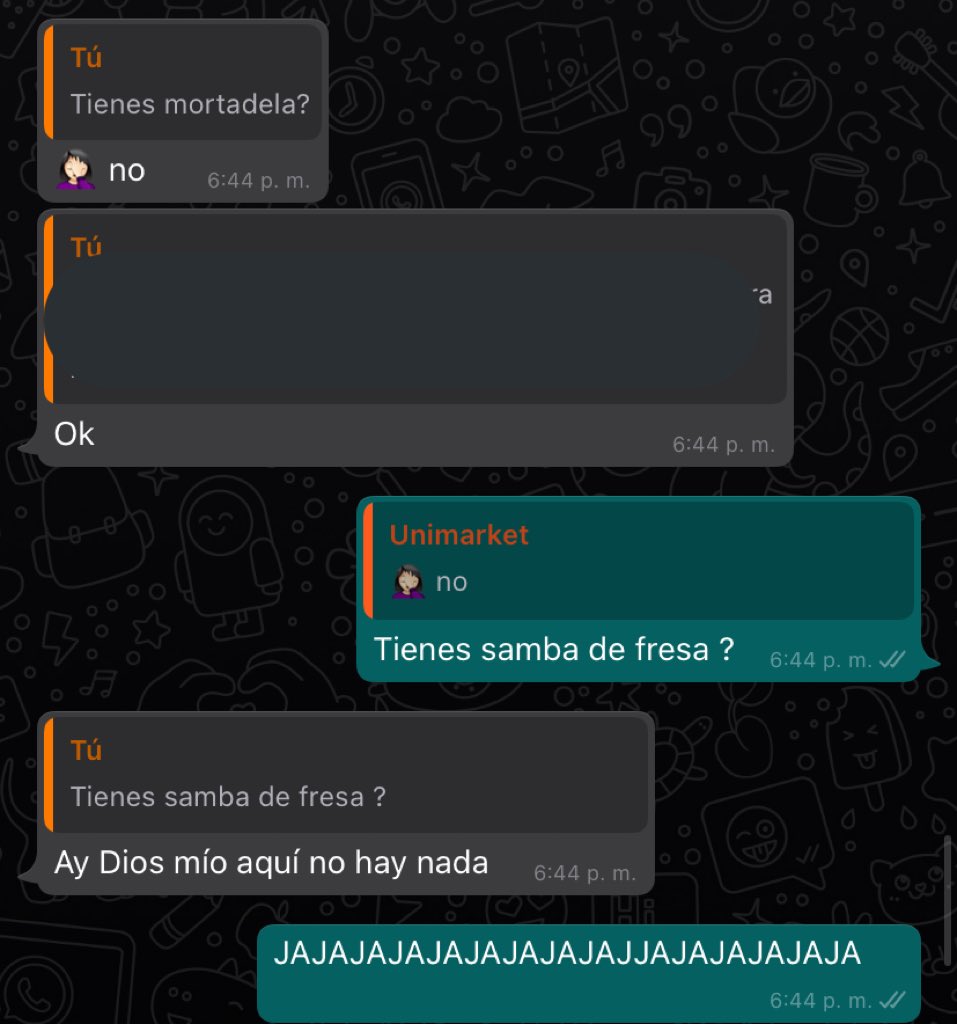 orial_'s tweet photo. Me reí demasiado con esto, estaba comprando delivery y de pana no tenían casi nada de lo que quería pero la respuesta fue lo mejor https://t.co/NzZmi0z06H