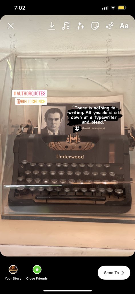 BiblioCrunch's tweet photo. #EarnestHemingway #AuthorQuotes https://t.co/UdtccuRpzU