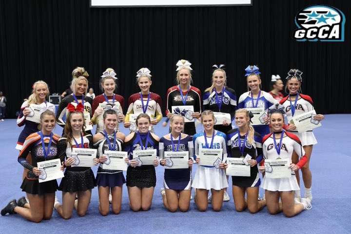 PaladinsFCS's tweet photo. Congratulations to Reese Rountree on her recent selection to the Georgia HS Cheerleading Coaches 2021 1A-4A Senior All-State Team. The All-State Team is selected by several criteria: high academics, personal essay, a panel interview, and an individual competition performance. https://t.co/vd4yt9gwwg