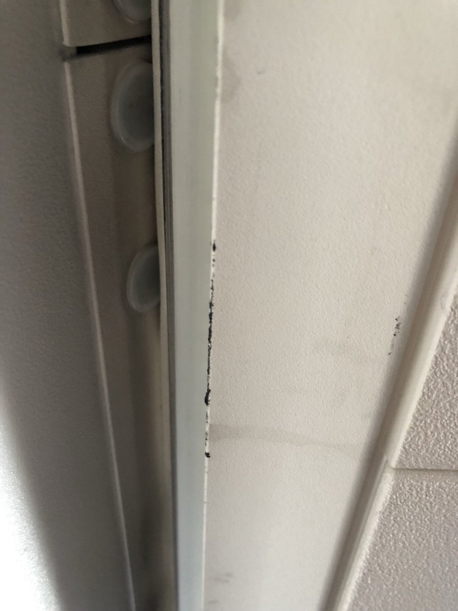 DrewbieJames's tweet photo. @Delta ‘s new and improved cleaning policy does not include toxic mold removal, but does include a free drip shower on seat 8A. https://t.co/8gVTqO7Es9