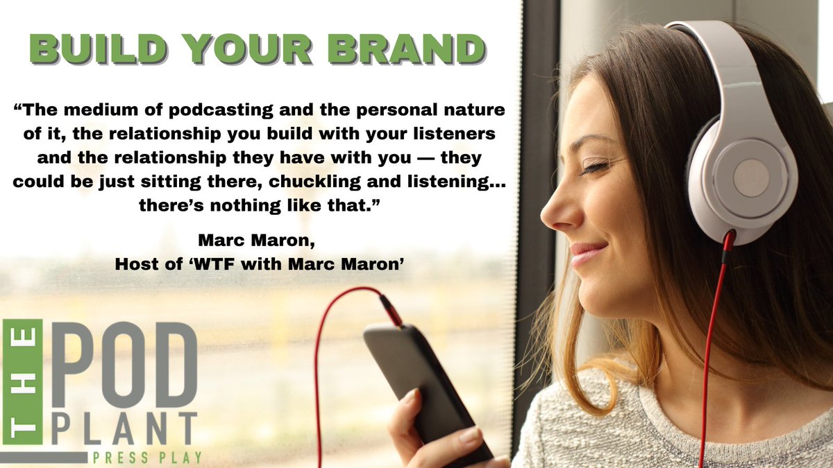 Building your brand is all about building a strong relationship with clients.  Talk directly to your audience with a podcast!
thepodplant.com. We do the work for you! 
#podplant #podcast #relationships #branding #buildyourbrand #marketing #revenue #marketshare