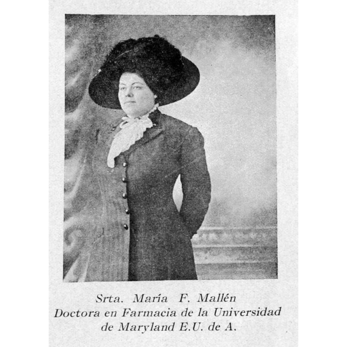 Dra. Srta. María Francisca Mallén -
República Dominicana. Fuente : Revista Blanco y Negro, 5 de febrero de 1911.
Colaboración de Miguel Vargas-Caba
---
IMÁGENES DE NUESTRA HISTORIA .
#imagenesdenuestrahistoria 
#republicadominicana 
#nuestrahistoriaenlawebrd