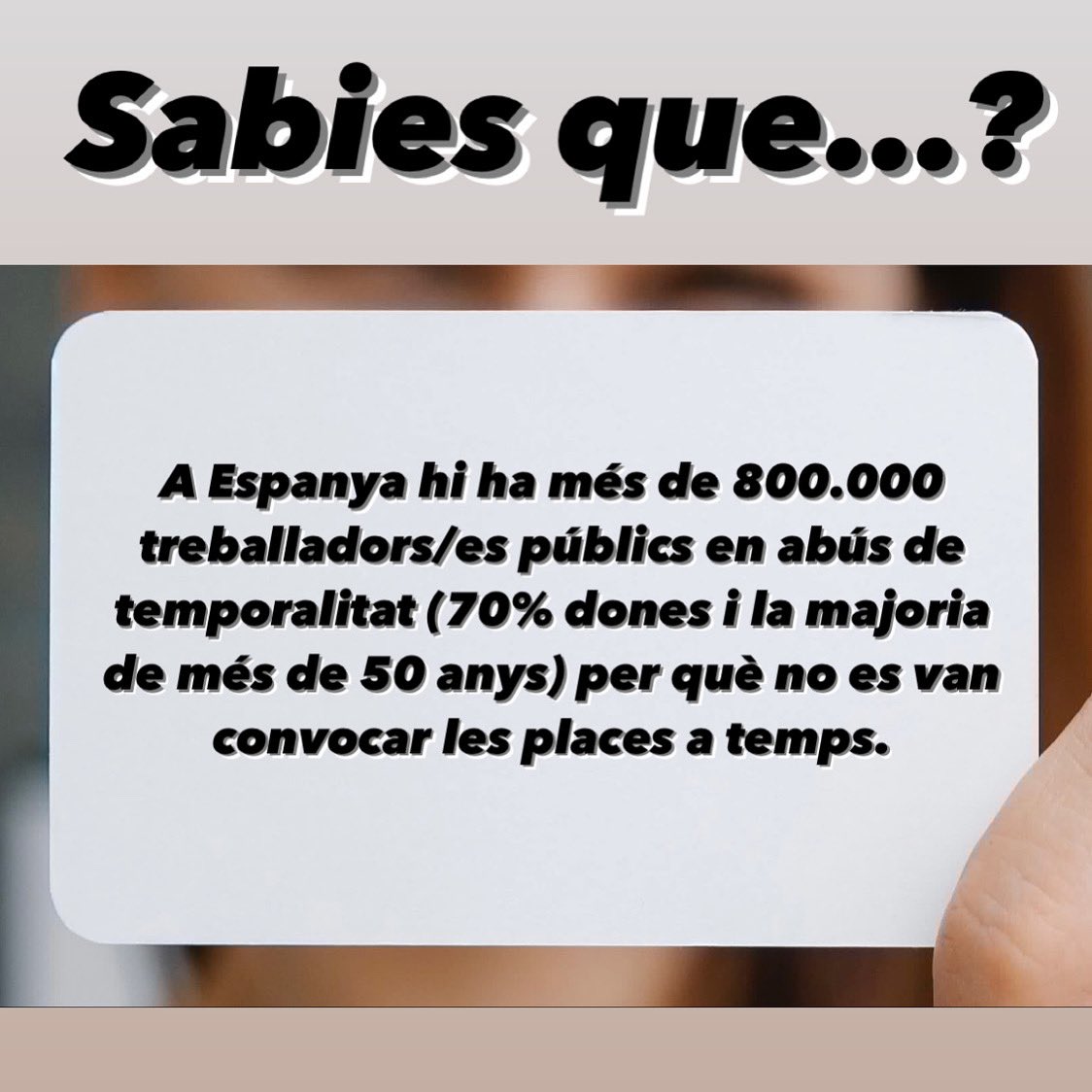 PerUnProcesJust's tweet image. Sabies que…?

#perunprocesjust #oposicions #interines #interins #joreclamoperunprocesjust #docents #mestres #estabilitat #aturemelfrau #fraudellei #fixesa #garanties #educació #educaciópública