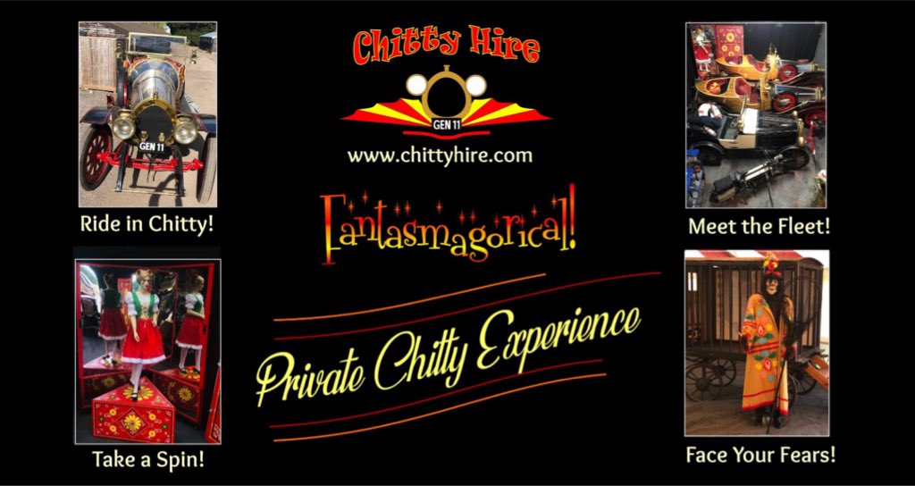 ChittyHire's tweet photo. ** Opportunity to ride in Chitty ** Sunday 22nd August - email us for more info! https://t.co/nB7CRHxX2i
