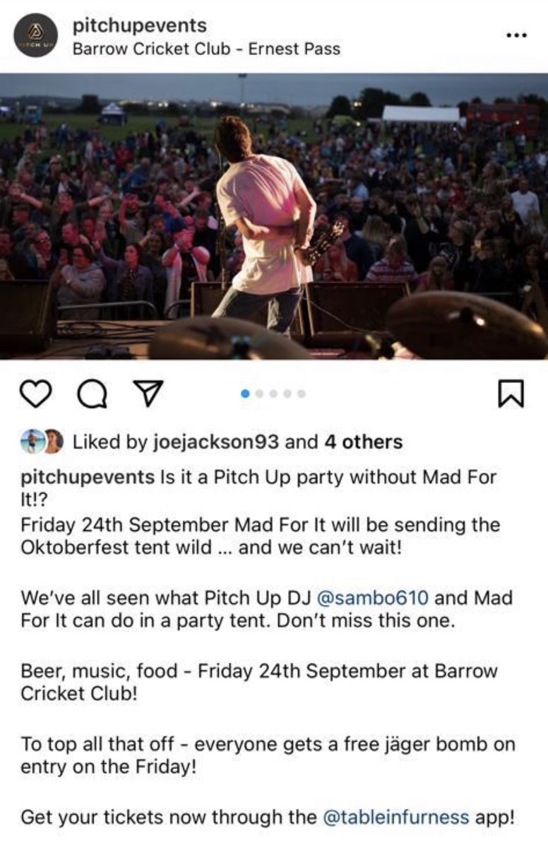 OKTOBERFEST 2021
Get your tickets through the @tableinfurness app!