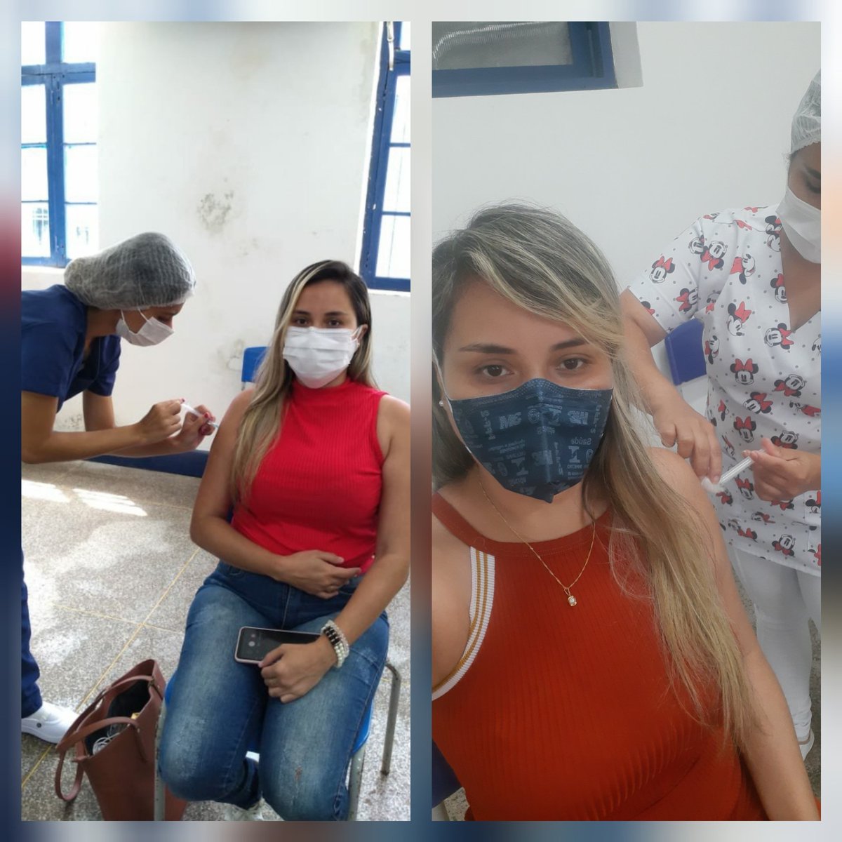 debora_maximo's tweet photo. Enfim, vacinadah! Viva o SUS! Viva à Ciência! Obrigada ao Governo do Estado do Maranhão pelo empenho de ver seu povo vacinado.  👏🏻🥰 

Ah, #ForaBolsonaroFDP #BolsonaroNaCadeia https://t.co/Hxm4MiHqbV
