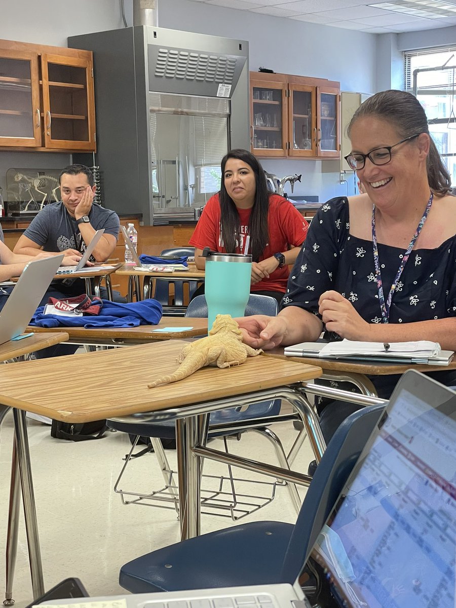 When Lizzie the Lizard makes an appearance in science department meetings! @JJPearceHS @TheCBreedlove #phsconnects