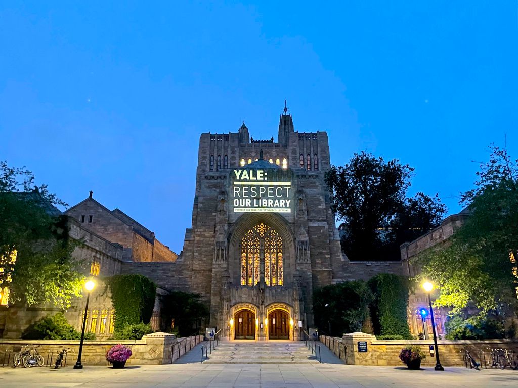Library members are tired of seeing priceless materials shipped to subcontractors.  Yale, will you respect our jobs and our collections?

#yalerespectourunions #yale #unitehere