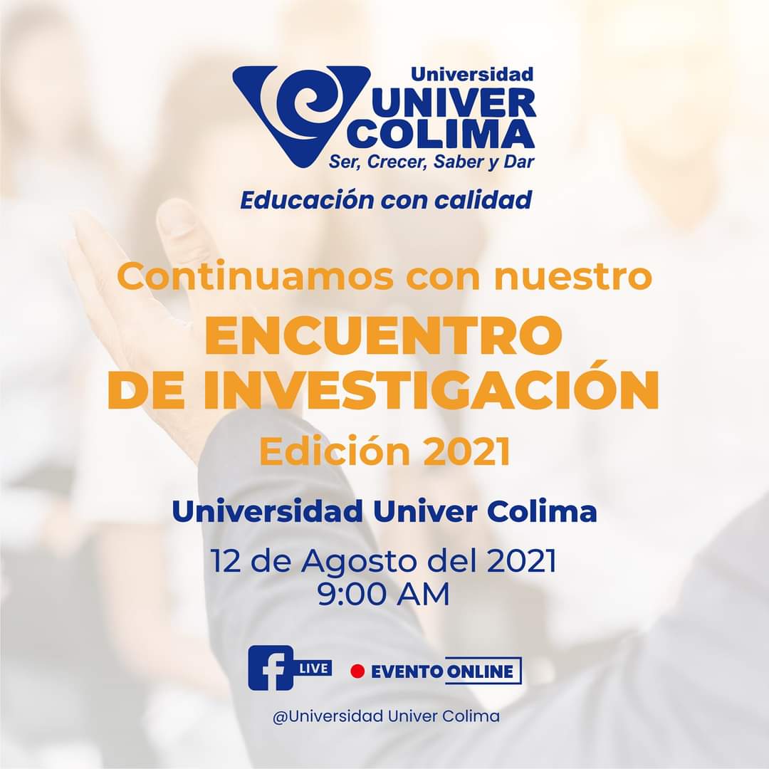 univer_colima's tweet photo. Conéctate a nuestra transmisión el día de mañana y conoce las investigaciones de los alumnos de licenciaturas #UniverColima
#Educaciónconcalidad #voyporunivercolima 🙌💙 https://t.co/DzABEsQOLp