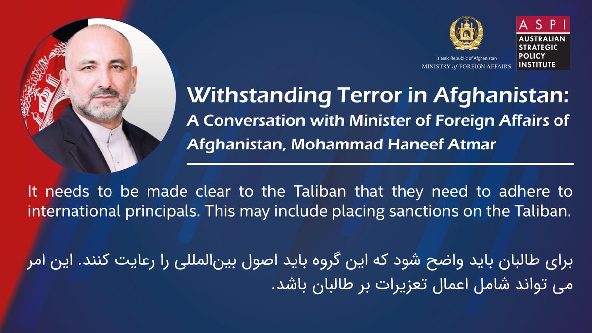 Ministry of Foreign Affairs - Afghanistan 🇦🇫 (@mfa_afghanistan) on Twitter photo 2021-08-11 19:24:20