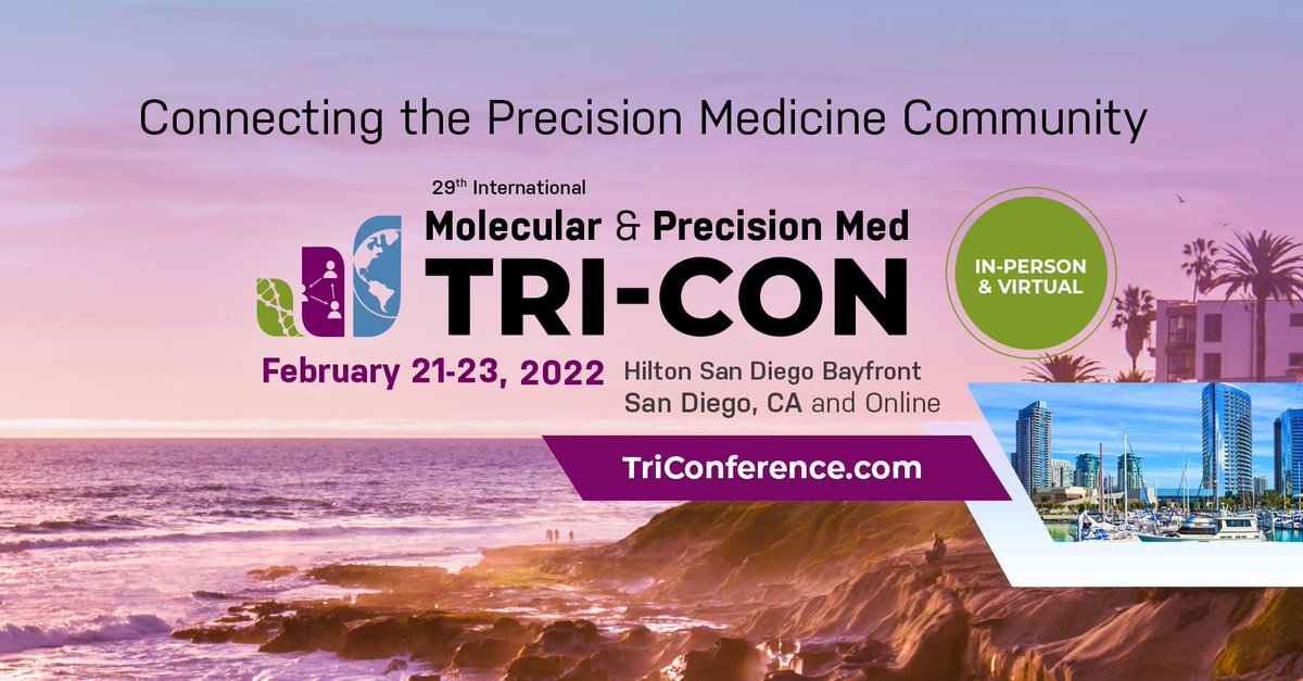 The #TRICON 2022 Team is accepting Speaker Proposals! Have something to share with the Precision Medicine community? We invite you to submit a Speaker Proposal for one of our 8 Conference Programs. The deadline for priority consideration is Aug 20, 2021. bit.ly/3zQ62IU