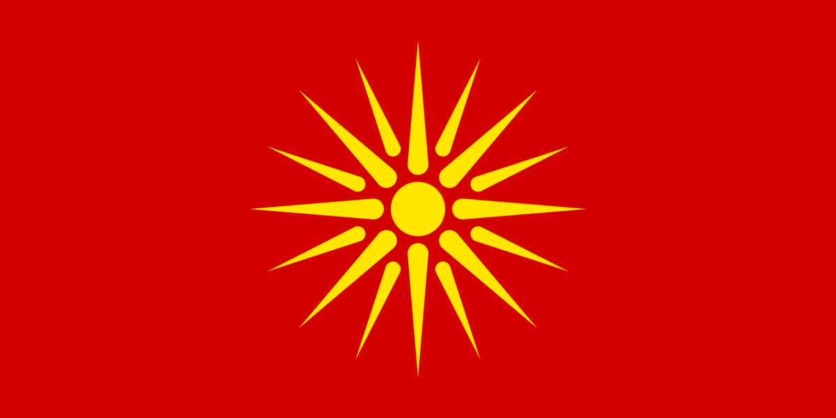 UMDiaspora's tweet photo. #OnThisDay #OTD, August 11, 1992, the Parliament of the newly independent Republic of #Macedonia adopted the following as its official flag. https://t.co/F4a1s1SiWe