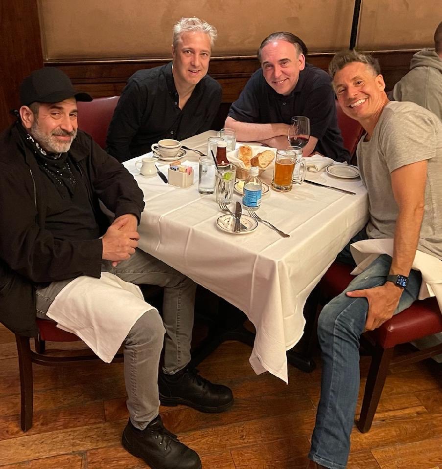 Great dinner w ⁦<a href="/attell/">Dave Attell</a>⁩ , ⁦<a href="/DaveJuskow/">David Juskow</a>⁩ and ⁦<a href="/RussMeneve/">Russ Meneve</a>⁩
