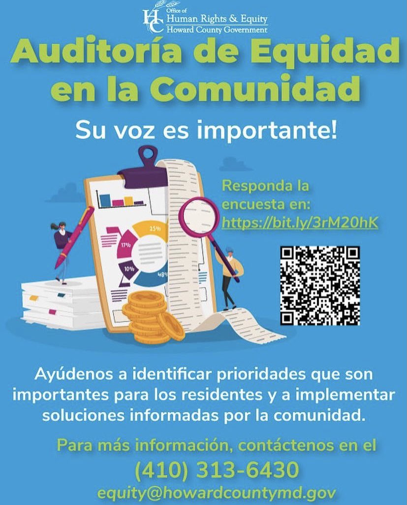 LR_SGA's tweet image. Hope everyone has been having a great summer! If you have time, please fill out this survey from the Howard County Office of Human Rights and Equity and the Equity and Restorative Practices Unit.