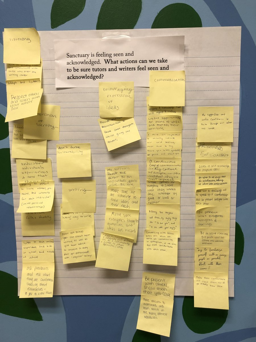 We officially kicked off year 🔟 in the Writing Center with our summer teambuilding!  

We talked about our purposes + goals as tutors, worked with definitions of sanctuary spaces to start building our team culture  +  held our first-ever Summer Olympics for our Houses!